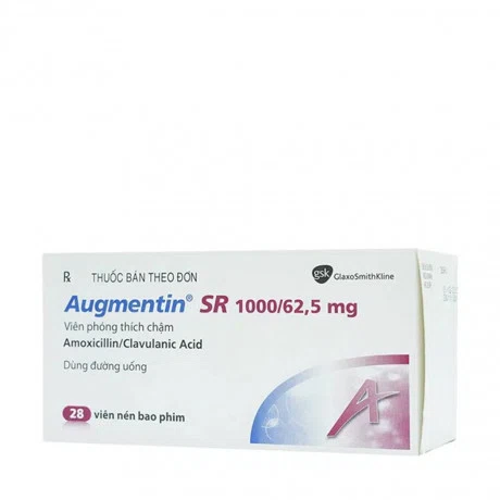 Augmentin SR  1000mg/62.5mg (Hộp 7 vỉ  x 4 Viên)