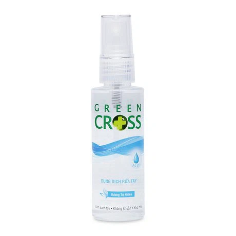 Chai xịt nước rửa tay hương tự nhiên Green Cross (70ml)