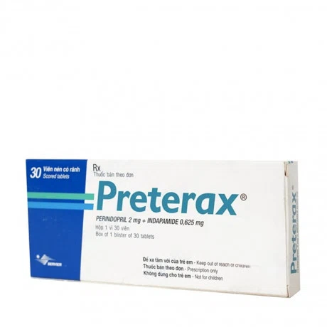 Preterax (Hộp 1 vỉ x 30 viên)