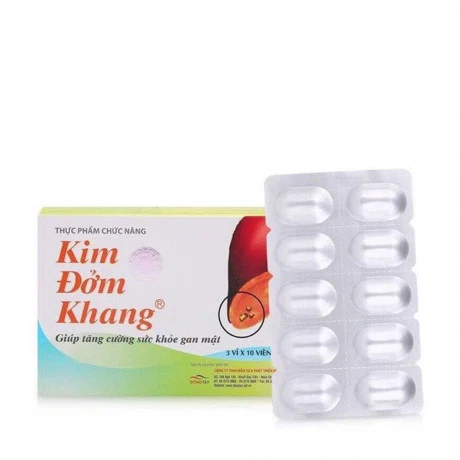 Viên uống Kim Đờm Khang hỗ trợ cho người bị sỏi mật, sỏi thận (3 Vỉ X 10 Viên)