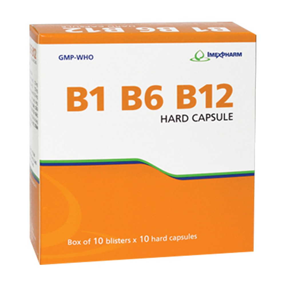 B1B6B12 (Hộp 10 vỉ x 10 viên)