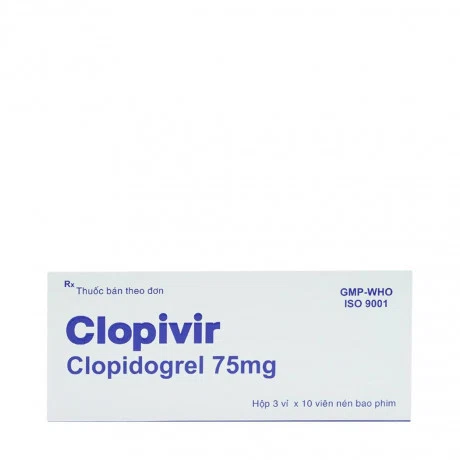 Clopivir 75mg (Hộp 3 vỉ x 10 viên)