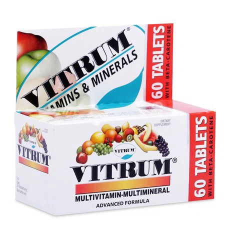 Thực phẩm chức năng bổ sung 26 vi chất dinh dưỡng cho cơ thể Vitrum (Lọ 60 viên)