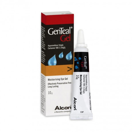 Gel tra mắt Genteal Gel 10g B/1 giảm đau, nóng rát, khó chịu ở mắt khô mắt (tuýp 10g)