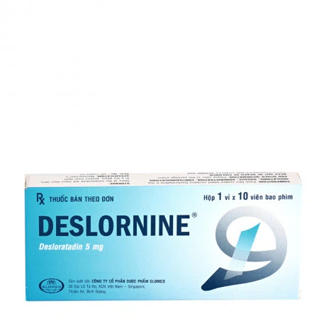 Deslornine 5mg (1 vỉ x 10 viên/hộp)