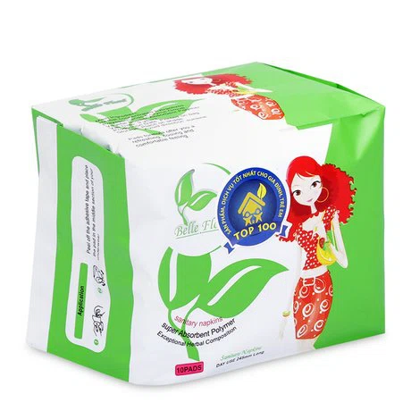 Băng vệ sinh lưới lụa siêu thấm Bella Flora (10 miếng/gói)