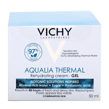 Gel dưỡng ẩm cho da VICHY Aqualia Thermal Rehydrating Cream - Gel (Hộp 50ml)
