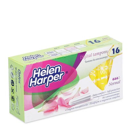 Băng vệ sinh dạng ống Helen Harper Tampon Normal (Hộp 16 cái)