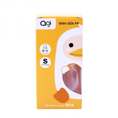 Bình sữa cho trẻ 0-3 tháng PP Agi (60ml)