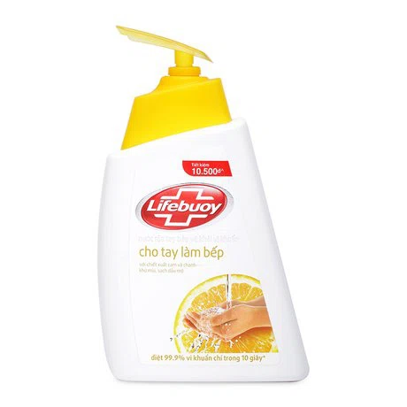Nước rửa tay bảo vệ khỏi vi khuẩn cho tay làm bếp Lifebouy (493ml/500g)