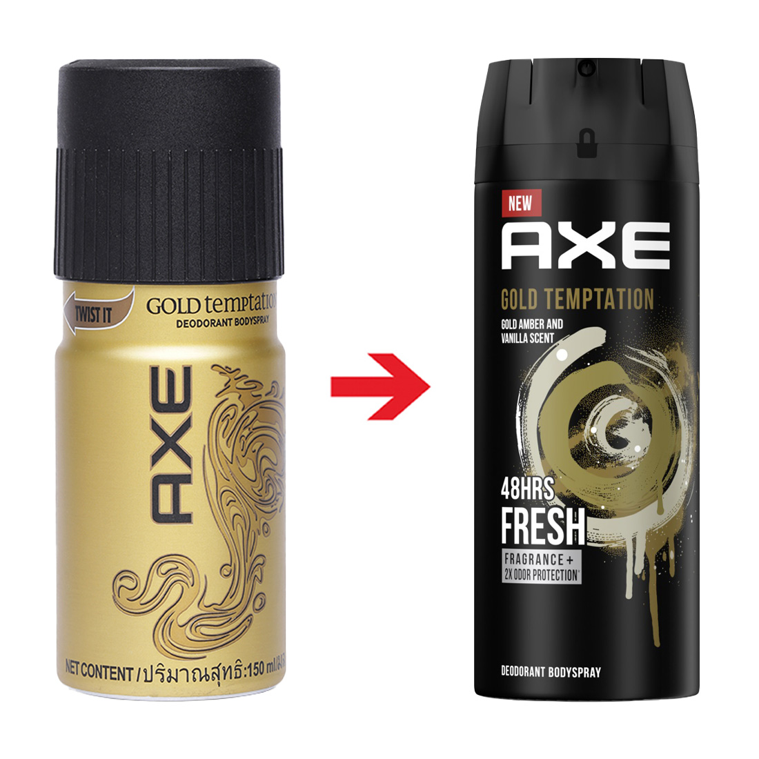 Xịt khử mùi toàn thân dành cho nam Axe Gold (135ml)