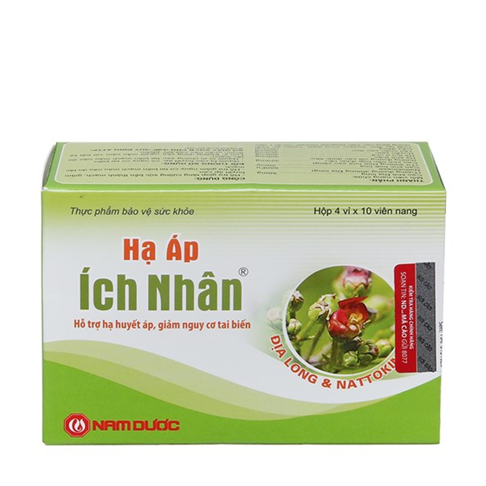 Ha Ap Ich Nhan Ho Tro Cao Huyet Ap (4Vi X 10Vien)