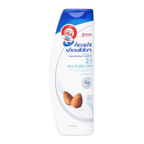 Dầu gội và xả Head & Shoulders Dry Scalp Care 2in1 Pyrithione Zinc Dandruff (Chai 400ml)
