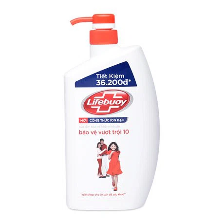Sữa tắm bảo vệ vượt trội 10 Lifebuoy (850g)