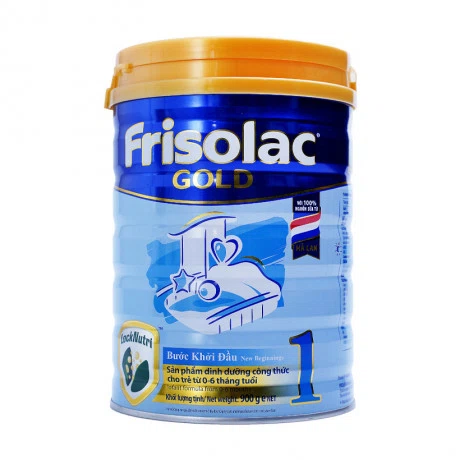 Sữa bột cho trẻ sơ sinh Frisolac Gold 1 (900g)