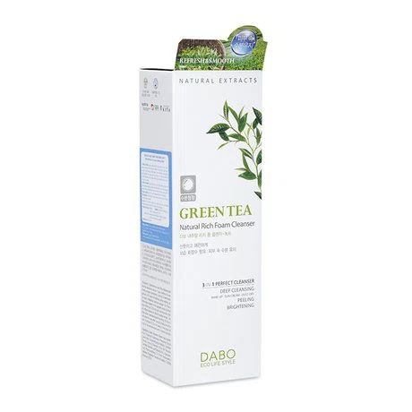 Sữa Rửa Mặt DABO Tinh Chất Trà Xanh 3 Trong 1 (Tuýp 180ml)