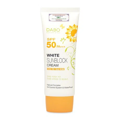 Kem chống nắng cao cấp Dabo White Sunblock Cream SPF50 (70ml)