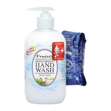 Nước rửa tay chiết xuất từ sữa dê Fruiser (500ml)
