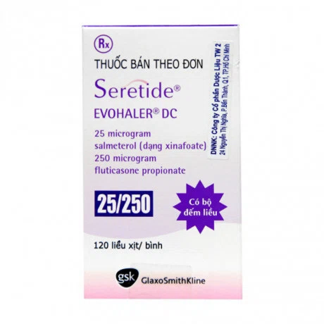 Seretide Evohaler DC 25/250mcg (120 liều)