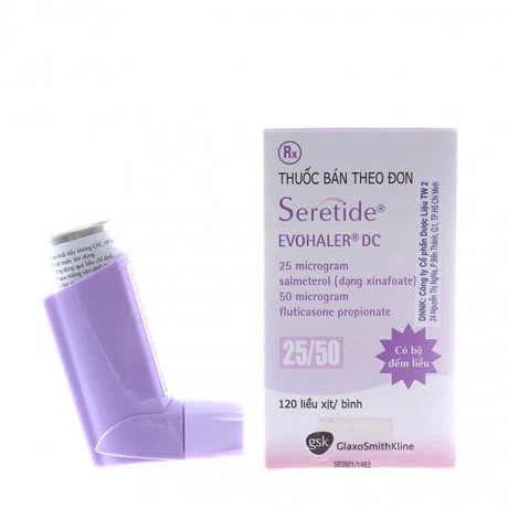 Seretide Evohaler DC 25/50 (Hộp 120 liều)