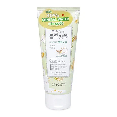 Sữa rửa mặt chiết xuất gạo và sữa tươi Enesti Suansu (120ml)