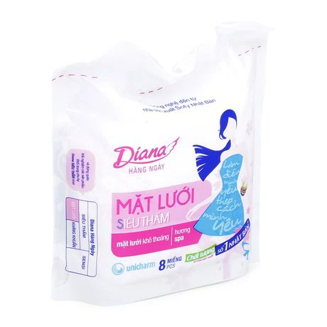 Băng vệ sinh hàng ngày hương Spa Diana (8 miếng/gói)