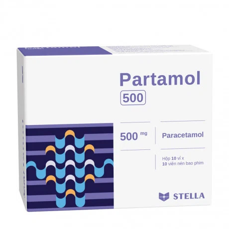 Partamol 500mg ( Hop/ 4 vi x 4 vien sui)