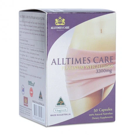 Đổi mã - Viên uống giảm cân Alltimes Care Platinum Weightloss 3300mg (Hộp/50 viên)