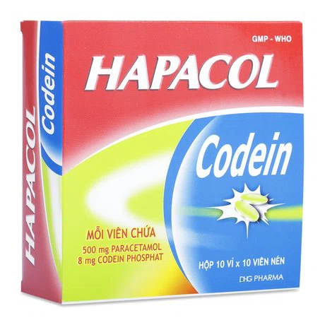 Hapacol Codein (10 vỉ x 10 viên/hộp)