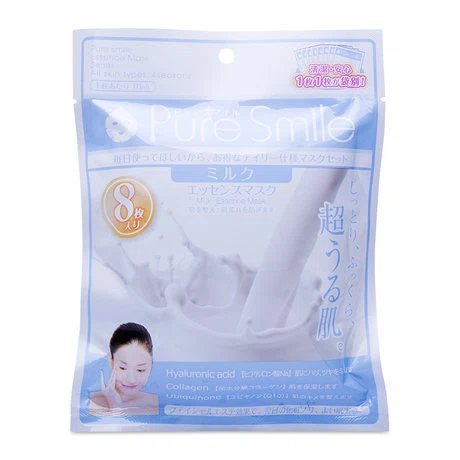 Bộ mặt nạ dưỡng da chiết xuất từ sữa Puresmile Pearl Essence Mask (8 miếng x 18ml)