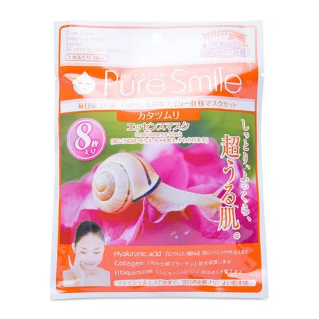 Bộ mặt nạ dưỡng da tinh chất ốc sên Puresmile Pearl Essence Mask (8 miếng x 18ml/hộp)