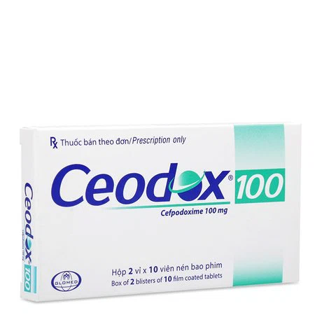 Thuốc điều trị các bệnh nhiễm khuẩn từ nhẹ đến vừa Ceodox 100mg(2 vỉ x 10 viên/hộp)
