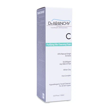 Sữa rửa mặt tạo bọt và làm sạch Dearanchy Purifying Vita Cleansing Foam 150ml