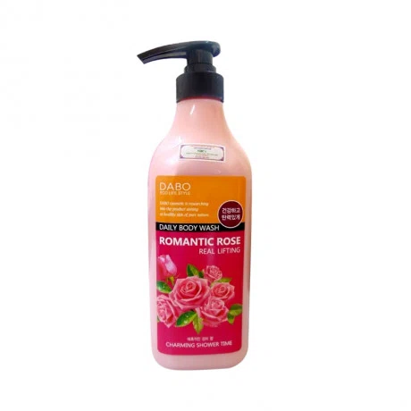 Sữa tắm sáng mịn da hương hoa hồng Dabo Romantic Rose (750ml)