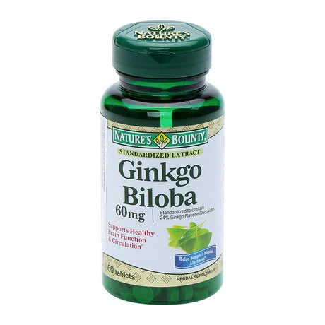 Nature'S Bounty Ginkgo Biloba 60Mg Tuan Hoan Mau Nao (Chai 60 vien)