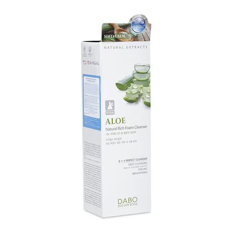 Sữa rửa mặt tinh chất lô hội kháng khuẩn, sạch mụn Dabo Aloe 3 in 1 (180ml)