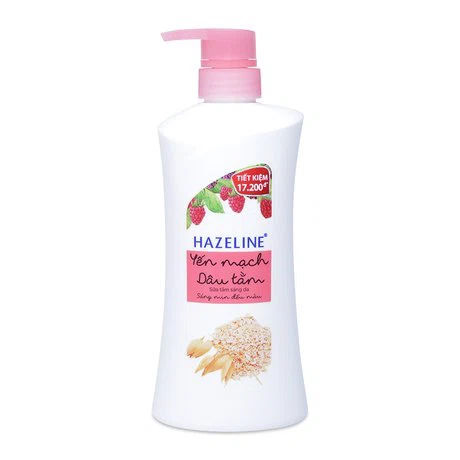 Sữa tắm dưỡng sáng da yến mạch và dâu tằm Hazeline (700g)