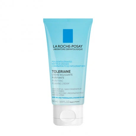 Sữa rửa mặt tạo bọt dành cho da hỗn hợp và da dầu quá nhạy cảm La Roche-Posay Toleriane Purifying Foaming Cream (50ml)