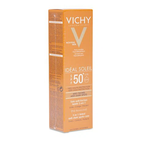 Kem chống nắng có màu, che khuyết điểm, giảm thâm nám Vichy Ideal Soleil SPF50 (50ml)