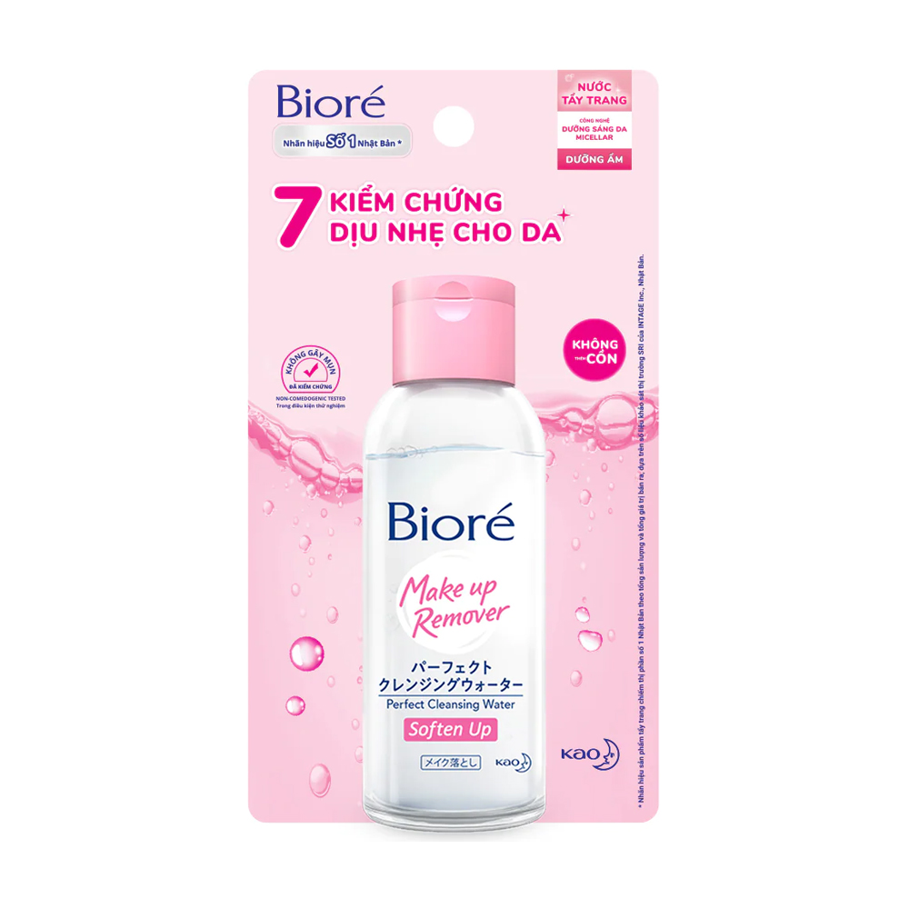 Nước tẩy trang hoàn hảo dưỡng ẩm Bioré Makeup Remover Perfect Cleansing Water (90ml)