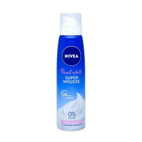 Bọt rửa mặt trắng da Nivea Pearl White Super Mousse 150ml