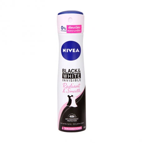 Xịt khử mùi hương thơm ngọt ngào Nivea Invisible For Black & White (150ml)