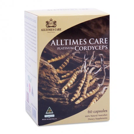 Thực phẩm chức năng Đông trùng hạ thảo Alltimes Care Platinum Cordyceps (60 viên/hộp)