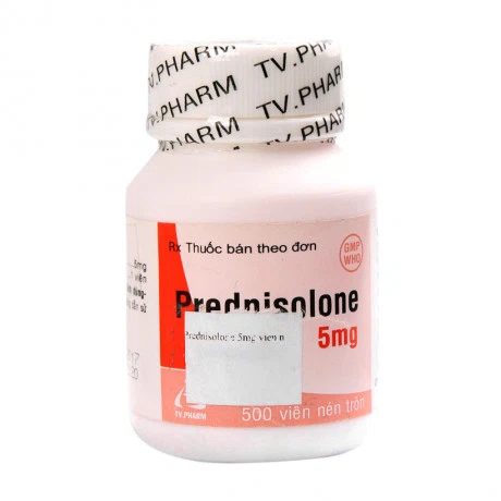 Prednisolone 5mg (Chai/500 Vien) TVPharma