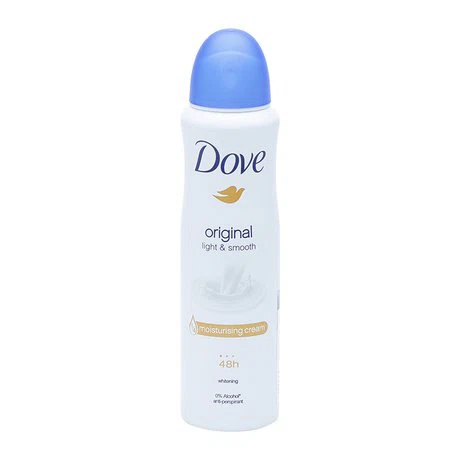 Xịt khử mùi thơm mát Dove Light & Smooth (150ml)