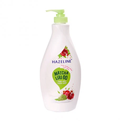 Sữa dưỡng thể trắng da matcha lựu đỏ Hazeline (370ml)