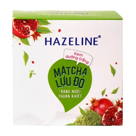 Kem dưỡng trắng da matcha và lựu đỏ Hazeline (45g)