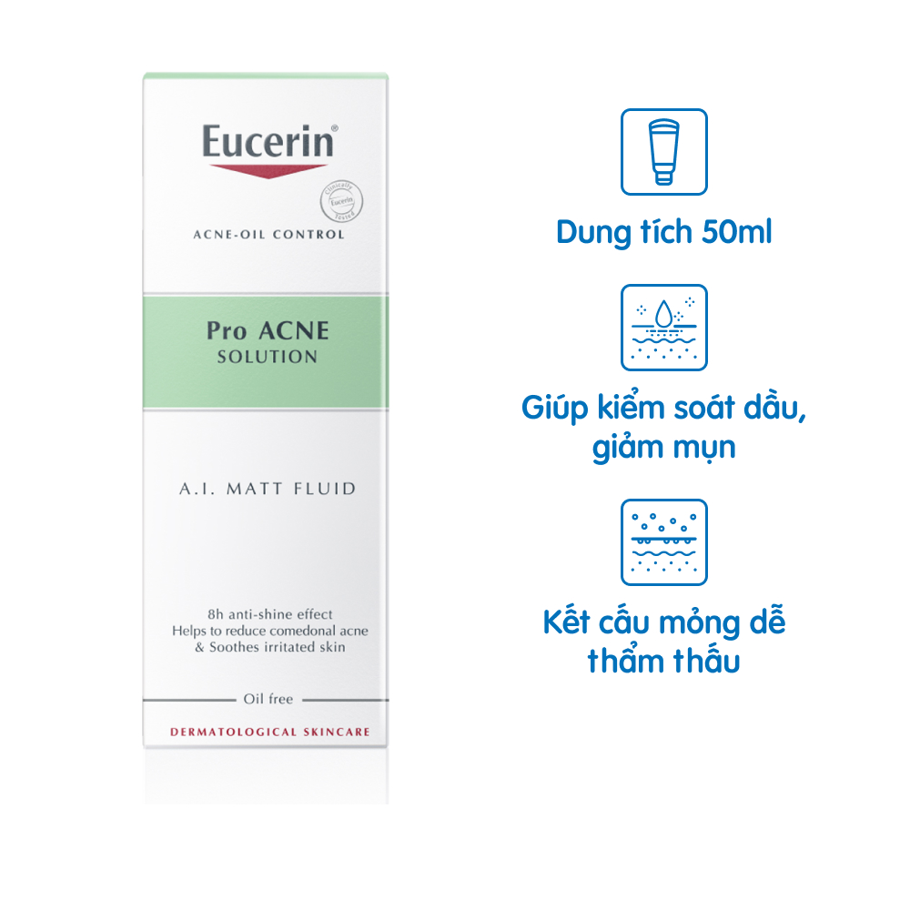 Eucerin Kem Pro Acne Giup Kiem Soat Dau 50Ml