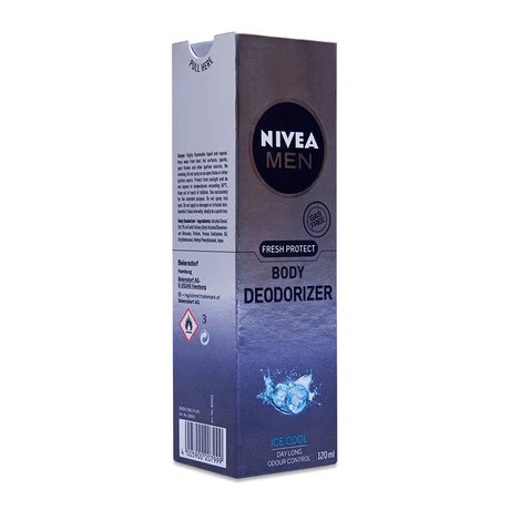 Xịt ngăn mùi toàn thân hương băng mát lạnh cho nam Nivea Men (120ml)