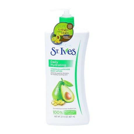 Sữa dưỡng thể Vitamin E và bơ ST. Ives 621ml